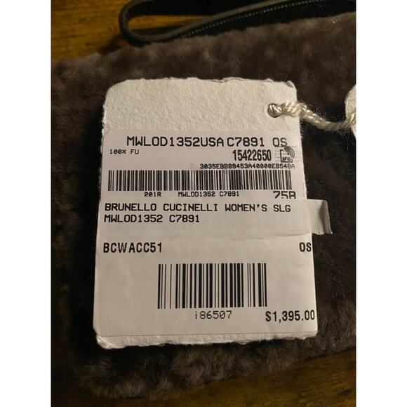 Brunello Cucinelli Shearling Zip-Around Wallet - Picture 5 of 5